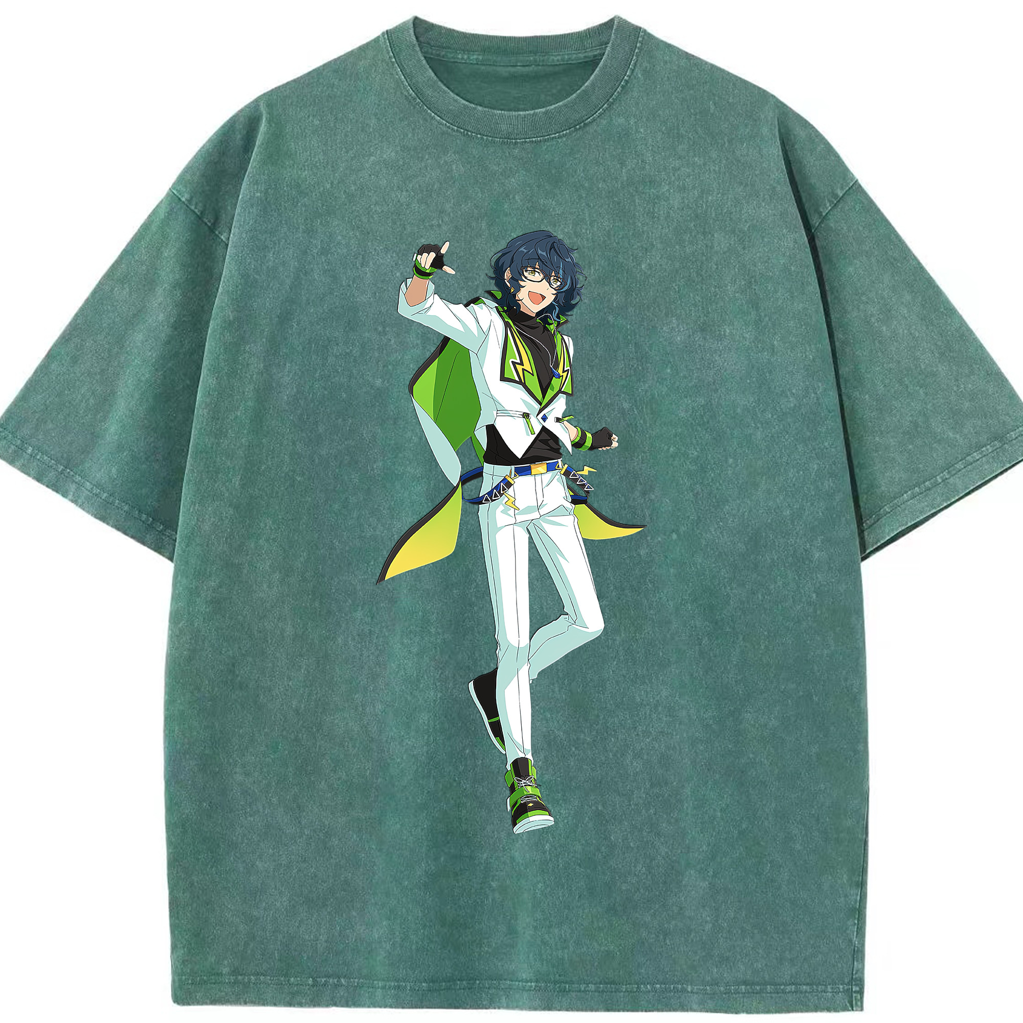 （画像用） あんさんぶるスターズ! Ensemble Stars 綿100% ヴィンテージ風 半袖Tシャツ（フロントプリント）